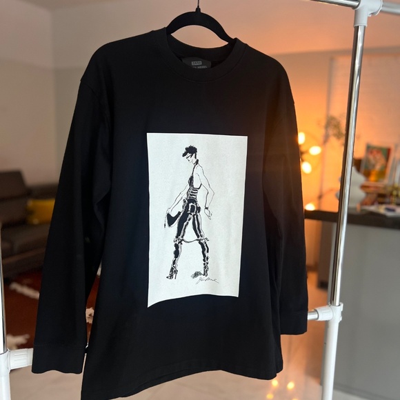 Zara x Steven Meisel printed long sleeve t-shirt sweatshirt Sz XS - Picture 3 of 7